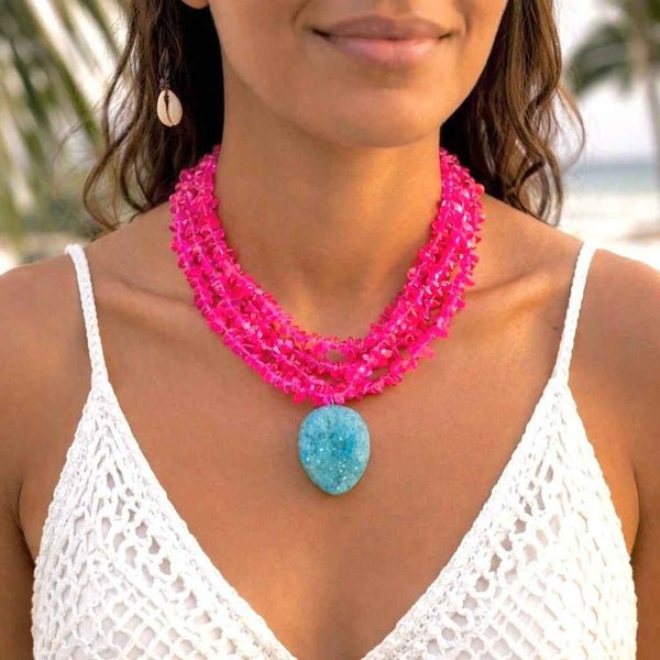 Pink Tide Necklace
